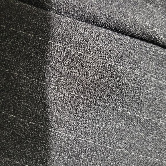 Vintage High Waisted Trousers Grey Striped Dress Pants Tapered Pleated 4 Petite - Picture 8 of 16